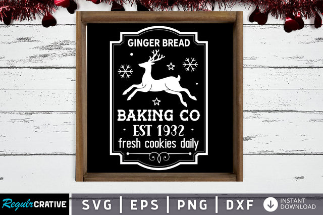Ginger bread Baking co est 1932 fresh SVG Design SVG Regulrcrative 