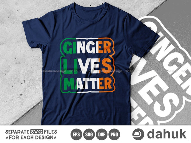 Ginger Lives Matter SVG, St. Patrick's Day svg, Saint patrick's Day svg, Unicorn svg, Shamrock svg SVG dahukdesign 