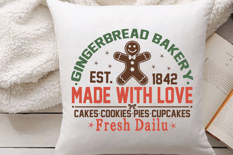 Gingerbread Bakery Christmas Sublimation Creativeart88 