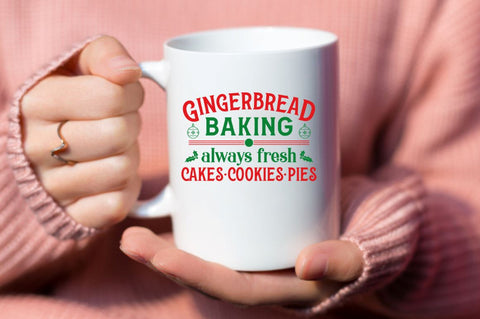 Gingerbread baking always fresh cakes cookies pies SVG SVG DESIGNISTIC 