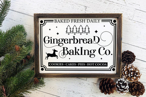Gingerbread Baking Co, Farmhouse Christmas SVG SVG CraftLabSVG 