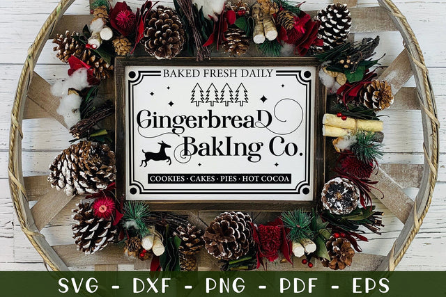 Gingerbread Baking Co, Farmhouse Christmas SVG SVG CraftLabSVG 
