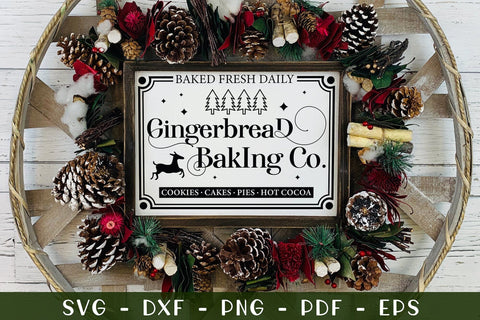 Gingerbread Baking Co, Farmhouse Christmas SVG SVG CraftLabSVG 