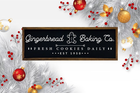 Gingerbread Baking Co, Farmhouse Christmas SVG SVG CraftLabSVG 