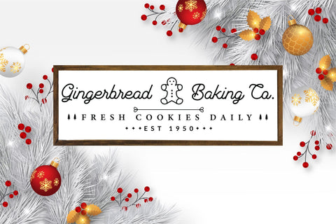 Gingerbread Baking Co, Farmhouse Christmas SVG SVG CraftLabSVG 