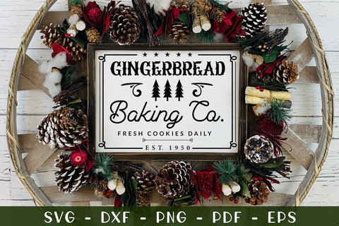 Gingerbread Baking Co, Farmhouse Christmas SVG SVG CraftLabSVG 