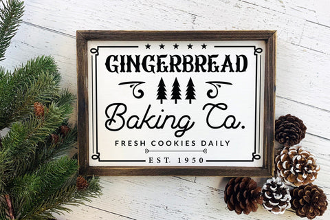 Gingerbread Baking Co, Farmhouse Christmas SVG SVG CraftLabSVG 