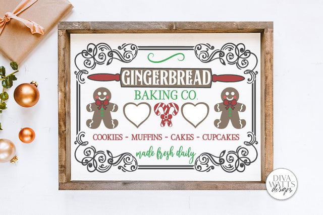 Gingerbread Baking Co SVG | Christmas / Winter Design SVG Diva Watts Designs 