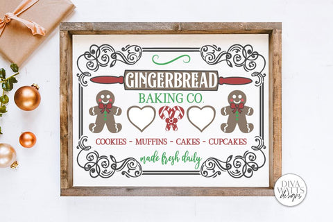 Gingerbread Baking Co SVG | Christmas / Winter Design SVG Diva Watts Designs 