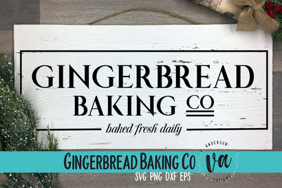 Gingerbread Baking Co SVG SVG V. Anderson Designs 