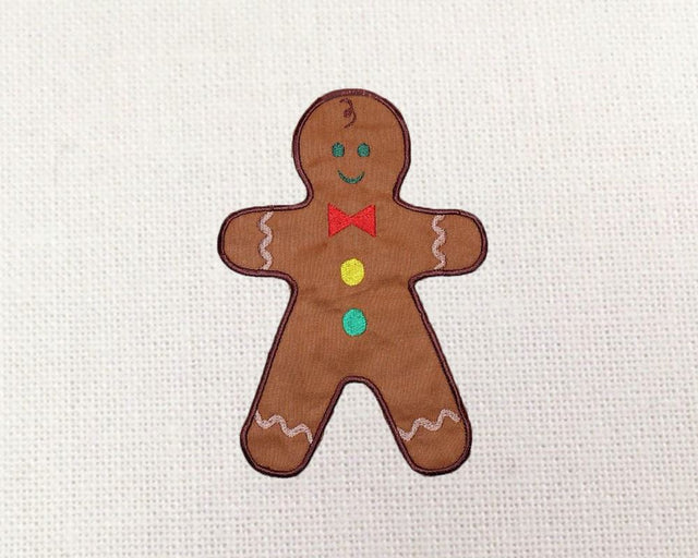 Gingerbread Boy Applique Embroidery Embroidery/Applique Designed by Geeks 