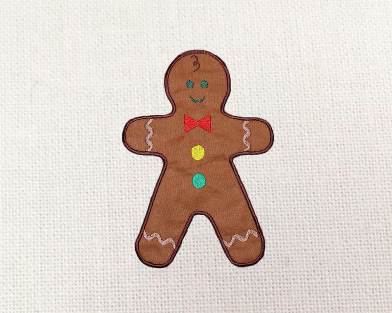 Gingerbread Boy Applique Embroidery Embroidery/Applique Designed by Geeks 