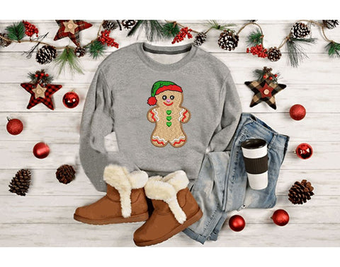 Gingerbread Boy Christmas Cookie Machine Embroidery Embroidery/Applique DESIGNS Canada Embroidery 