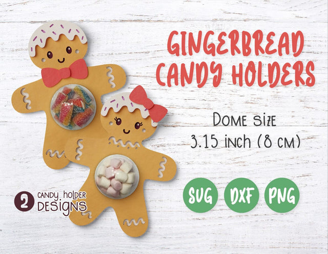 Gingerbread Candy Dome SVG | Christmas Candy Dome Bundle 3D Paper MagicArtLab 