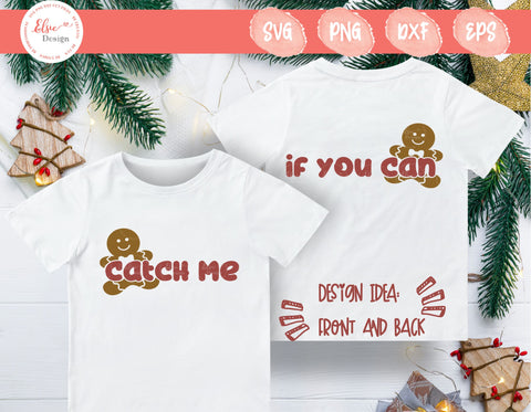 Gingerbread - Catch Me If You Can - SVG, PNG, DXF, EPS SVG Elsie Loves Design 