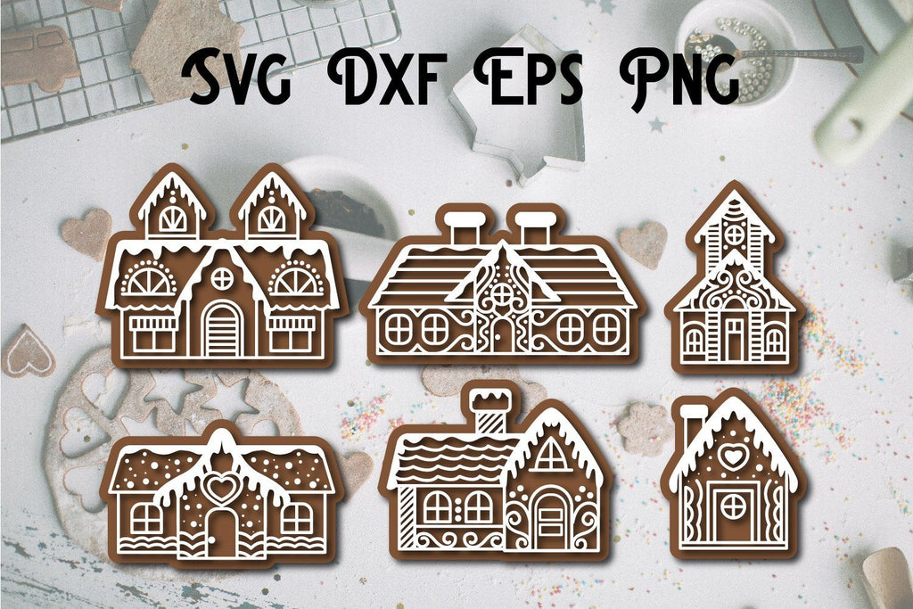 Gingerbread Christmas svg File Cut - So Fontsy