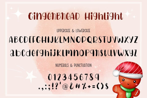 Gingerbread - Cute Handwritten Font Font AnningArts Design 