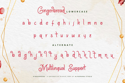 Gingerbread - Display Font Font Alpaprana Studio 