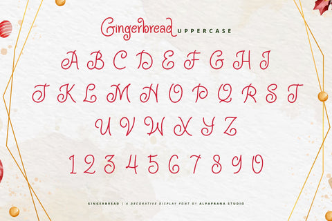 Gingerbread - Display Font Font Alpaprana Studio 