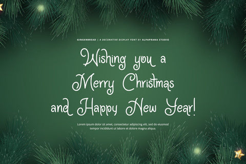 Gingerbread - Display Font Font Alpaprana Studio 
