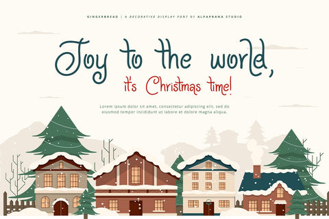 Gingerbread - Display Font Font Alpaprana Studio 