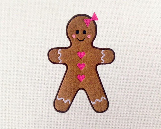 Gingerbread Girl Applique Embroidery Embroidery/Applique Designed by Geeks 