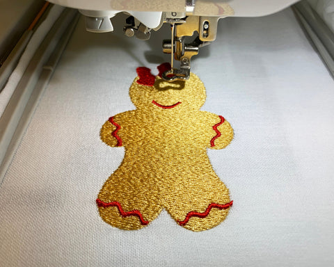 Gingerbread Girl Christmas Cookie Machine Embroidery Embroidery/Applique DESIGNS Canada Embroidery 