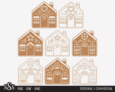 Gingerbread House Bundle | Christmas SVG SVG Texas Southern Cuts 