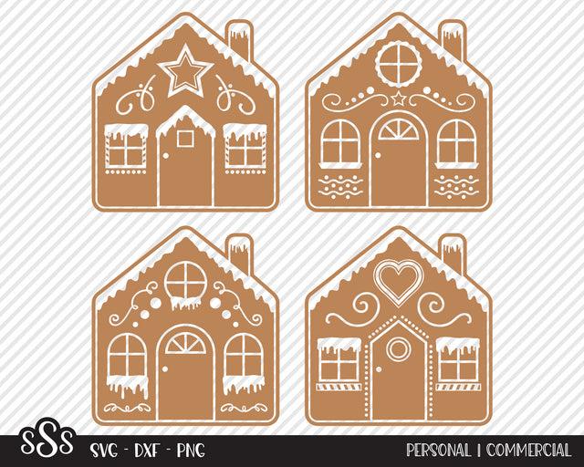 Gingerbread House Bundle | Christmas SVG SVG Texas Southern Cuts 