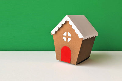 Gingerbread House Christmas Gift Box SVG 3D Paper Risa Rocks It 