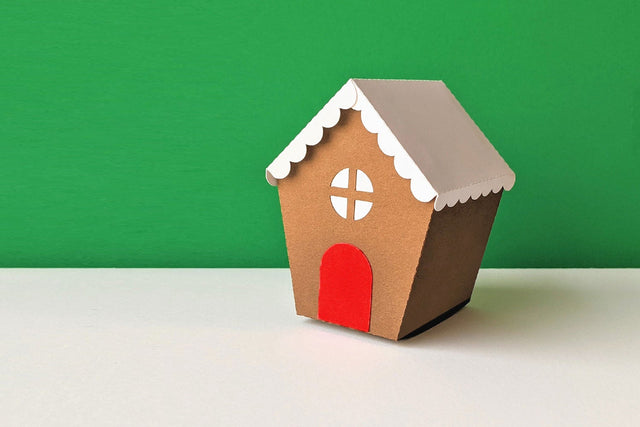 Gingerbread House Christmas Gift Box SVG 3D Paper Risa Rocks It 