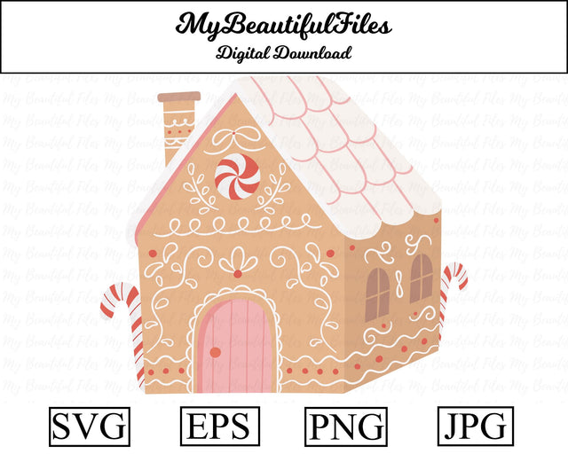 Gingerbread House - Christmas SVG MyBeautifulFiles 