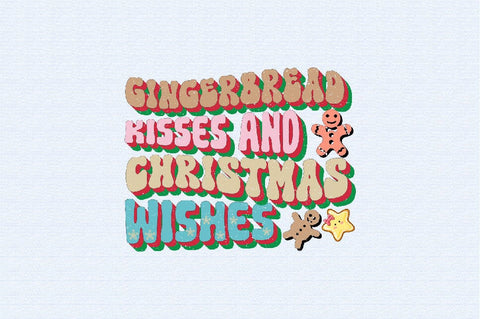 gingerbread kisses and christmas wishes Sublimation SVGArt 