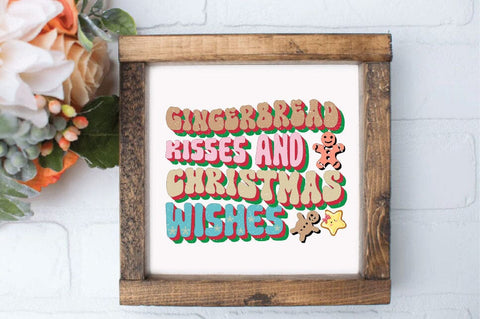 gingerbread kisses and christmas wishes Sublimation SVGArt 