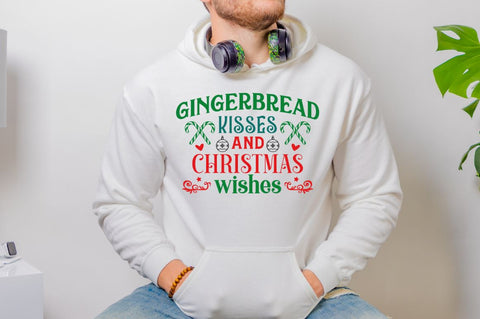 Gingerbread kisses & christmas wishes SVG SVG DESIGNISTIC 