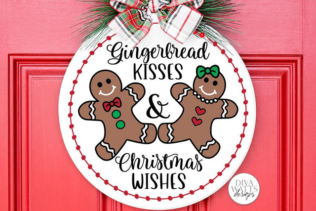 Gingerbread Kisses & Christmas Wishes SVG | Winter Design SVG Diva Watts Designs 