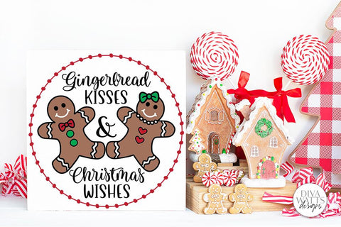 Gingerbread Kisses & Christmas Wishes SVG | Winter Design SVG Diva Watts Designs 