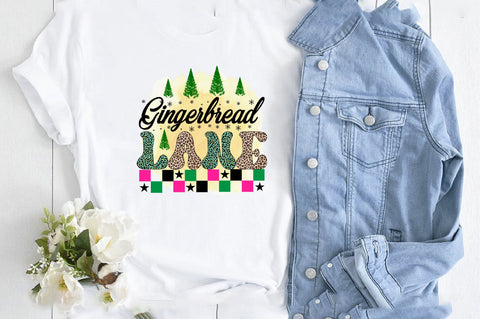 Gingerbread Lane Sublimation SVGArt 