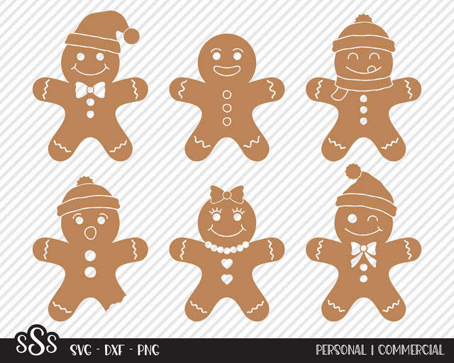 Gingerbread Man Bundle | Christmas SVG SVG Texas Southern Cuts 