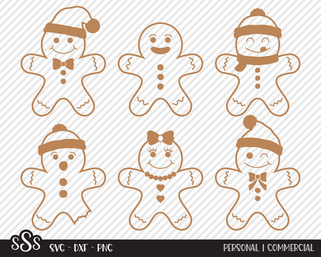 Gingerbread Man Bundle | Christmas SVG SVG Texas Southern Cuts 