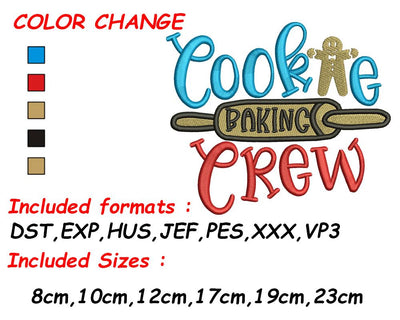 Gingerbread Man, Cookie Embroidery, PES Files, Cookie Design, Embroidery Saying, Christmas Baking Embroidery/Applique DESIGNS SVG Digital Designer 