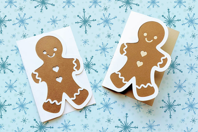 Gingerbread Man Papercut Card SVG SVG Risa Rocks It 