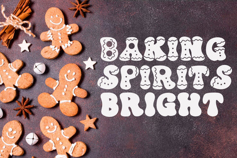 Gingerbread Nelly - A Christmas Retro Font Font Freeling Design House 