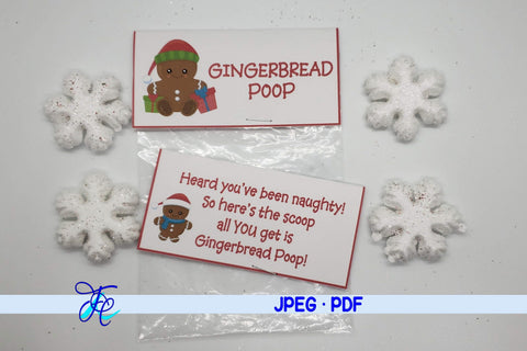 Gingerbread Poop Bag Topper SVG Family Creations 