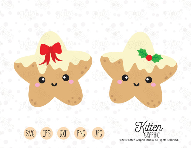 Gingerbread Star Set SVG KittenGraphic 