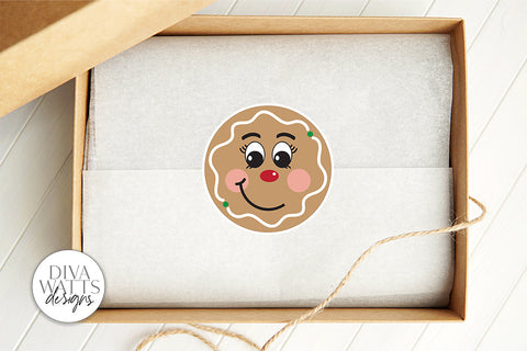 Gingerbread Sticker PNG Bundle | Christmas / Winter SVG Diva Watts Designs 