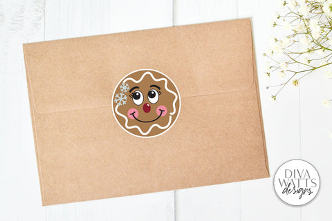 Gingerbread Sticker PNG Bundle | Christmas / Winter SVG Diva Watts Designs 