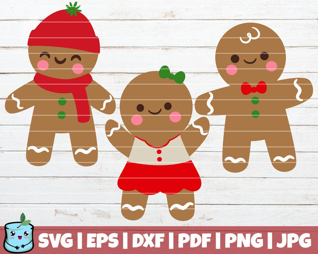 Gingerbread SVG Bundle SVG MintyMarshmallows 