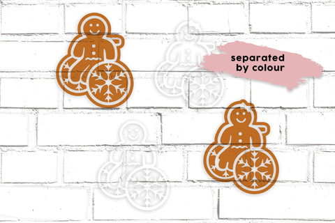 Gingerbread SVG Man in Wheelchair, and Gingerbread Woman SVG Maggie Do Design 