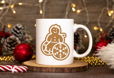 Gingerbread SVG Man in Wheelchair, and Gingerbread Woman SVG Maggie Do Design 
